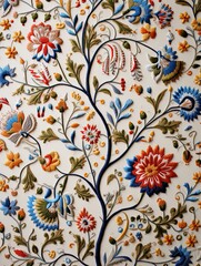 Stitched Heritage: Traditional Embroidery Motifs Wall Prints