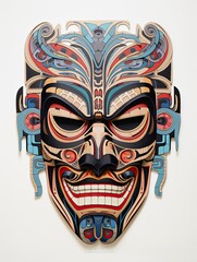Tribal Tattoos: Unearthing Marked Histories in Striking Wall Art
