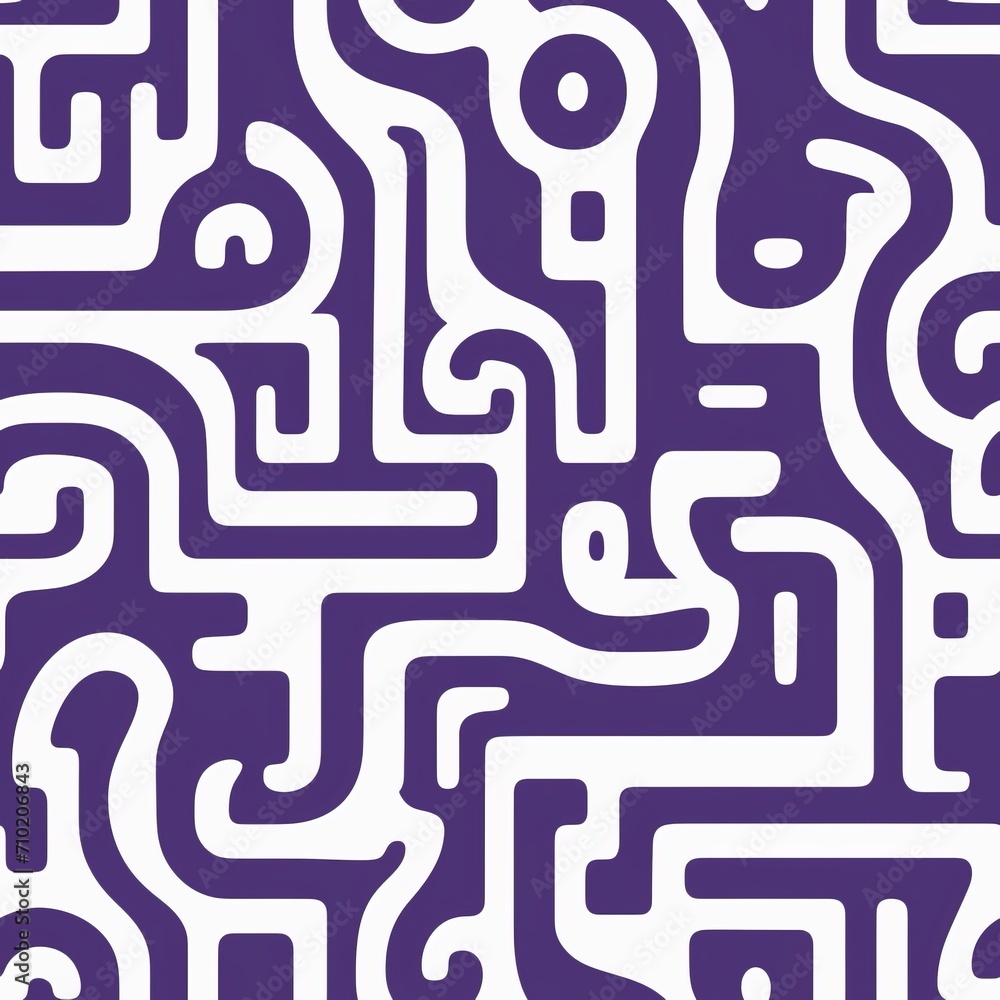 Poster abstract geometric pattern in purple colors seamless pattern with vibrant and intricate design
