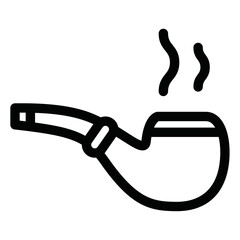 smoking pipe icon 