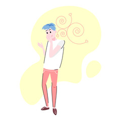 Gay guy is happy and in love