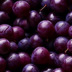 Fototapeta premium Fresh and juicy ripe acai berry isolated on a dark purple background high quality image