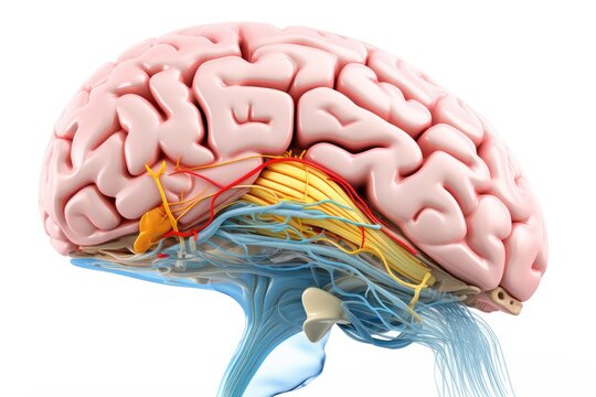3D Science illustration, mirror neurons neurological disorders Alzheimer's, Parkinson's, and epilepsy. Spinal cord functions, reflexes, motor and sensory cortex. Somatosensory system, proprioception