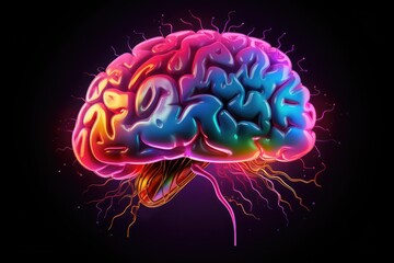 3D Axon Science Brain regions: occipital lobe, Broca's and Wernicke's areas, corpus callosum, basal ganglia. Neurotransmitters include excitatory glutamate inhibitory GABA (Gamma-Aminobutyric Acid)