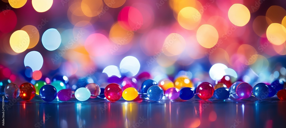 Poster vibrant shimmering bokeh backdrop with digital circuit patterns in a technological theme