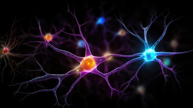 Complex neuronal network neurons synapses in brain. Explore neural encoding and decoding mechanisms. Neural representation, dynamic process of neuroplasticity. Neurotransmitter neuromuscular junctions