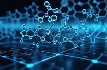 abstract technology background Hi-tech design, future technology concept for business solutions. Concept: business, science, chemistry, connection, future, 3d illustration medical structure