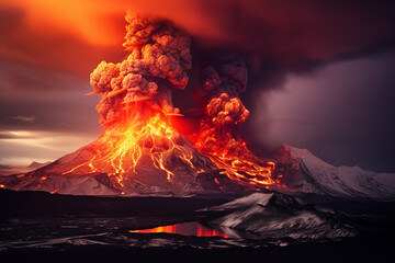 Volcanic eruptions in Iceland