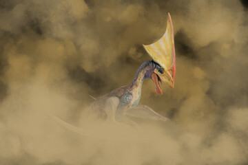 Tupandactylus  ,dinosaur in the dark © meen_na
