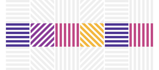retro thin lines striped geometric banner design background