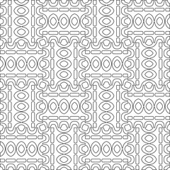 Abstract shapes.Patterns from lines.White wallpaper. Vector graphics for design, textile, decoration, cover, wallpaper, web background, wrapping paper, fabric, packaging. Repeating pattern.