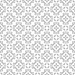 Abstract shapes.Patterns from lines.White wallpaper. Vector graphics for design, textile, decoration, cover, wallpaper, web background, wrapping paper, fabric, packaging. Repeating pattern.