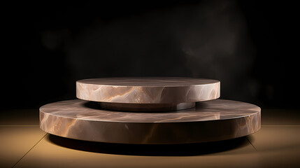 Modern round product advertising podium, booth, stage, product background, promotional event background