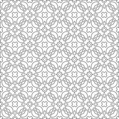 Abstract shapes.Patterns from lines.White wallpaper. Vector graphics for design, textile, decoration, cover, wallpaper, web background, wrapping paper, fabric, packaging. Repeating pattern.