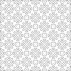 Abstract shapes.Patterns from lines.White wallpaper. Vector graphics for design, textile, decoration, cover, wallpaper, web background, wrapping paper, fabric, packaging. Repeating pattern.