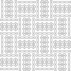 Abstract shapes.Patterns from lines.White wallpaper. Vector graphics for design, textile, decoration, cover, wallpaper, web background, wrapping paper, fabric, packaging. Repeating pattern.