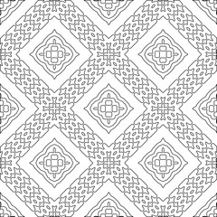 Abstract shapes.Patterns from lines.White wallpaper. Vector graphics for design, textile, decoration, cover, wallpaper, web background, wrapping paper, fabric, packaging. Repeating pattern.