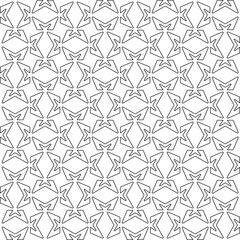 Fototapeta premium Abstract shapes.Patterns from lines.White wallpaper. Vector graphics for design, textile, decoration, cover, wallpaper, web background, wrapping paper, fabric, packaging. Repeating pattern.