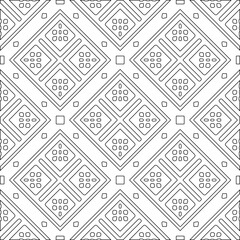 Abstract shapes.Patterns from lines.White wallpaper. Vector graphics for design, textile, decoration, cover, wallpaper, web background, wrapping paper, fabric, packaging. Repeating pattern.