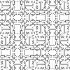 Abstract shapes.Patterns from lines.White wallpaper. Vector graphics for design, textile, decoration, cover, wallpaper, web background, wrapping paper, fabric, packaging. Repeating pattern.