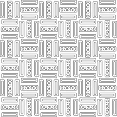 Abstract shapes.Patterns from lines.White wallpaper. Vector graphics for design, textile, decoration, cover, wallpaper, web background, wrapping paper, fabric, packaging. Repeating pattern.