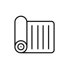 Towel outline icons, minimalist vector illustration ,simple transparent graphic element .Isolated on white background