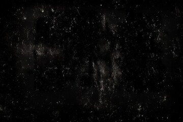 Abstract background of vintage dust effects on dark background with small grains. Dust on dark background. Granulation and overlapping effect.