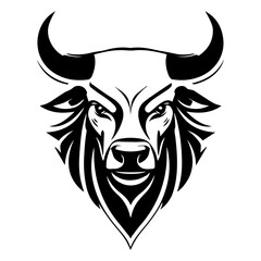 Bull head Logo template design