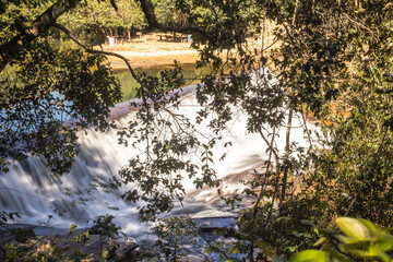 cachoeira na cidade de Paracatu, Estado de Minas Gerais, Brasil