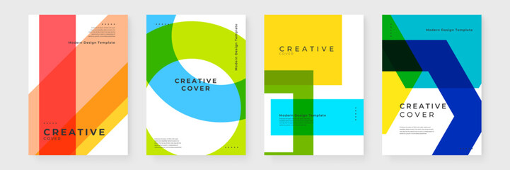 Colorful colourful vector abstract creative design covers concept. Minimalist simple colorful poster for banner, brochure, corporate, website, report, resume, and flyer - obrazy, fototapety, plakaty