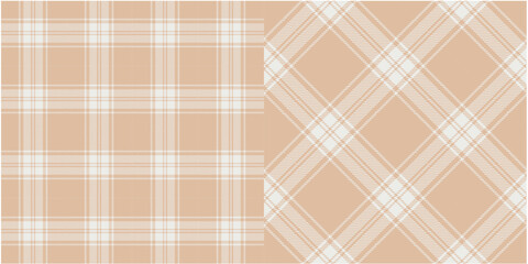 Vector checkered pattern or plaid pattern in pink and bw. Tartan, textured seamless twill for flannel shirts, duvet covers, other autumn winter textile mills. Vector Format