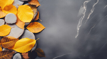 simple designautumn season abstract background. fall yellow leaves