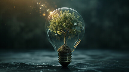 Luminous Nature: A Tree in the Bulb