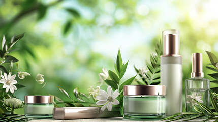 Blossoming Beauty: Captivating Cosmetic Product Photography in Natural Settings