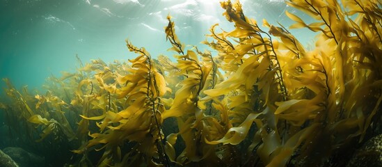 Coastal kelps grow in seaweed-algae.