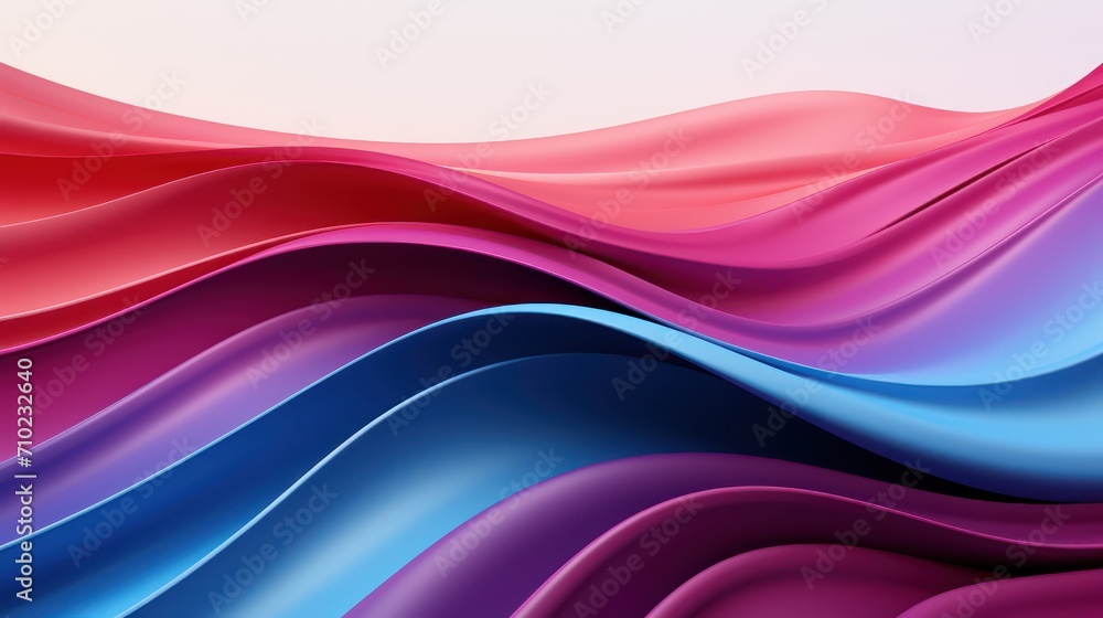 Wall mural 3d rendering abstract fluid background, gradient color,