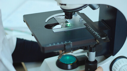 close up of a sewing machine