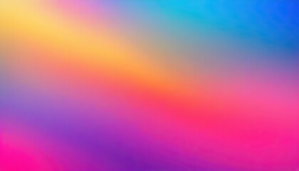 Holographic Unicorn Gradient colors soft blurred background - obrazy, fototapety, plakaty