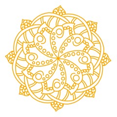 abstract floral ornament Mandala 
