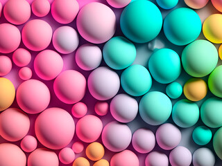 many colorful balls for background