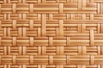 Bamboo wall with Thai pattern Basketry bamboo mat Top view