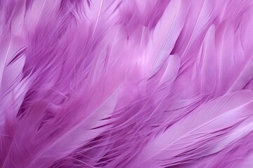 Obraz premium Beautiful macro photography of a purple bird feather against a textured background pattern