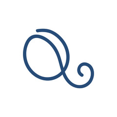 Obraz premium Monogram Q design vector logo. Monogram initial letter mark Q logo design. Monogram design vector logo. Monogram initial letter mark Q logo design. Simple Q monogram. Monogram Q design logo 