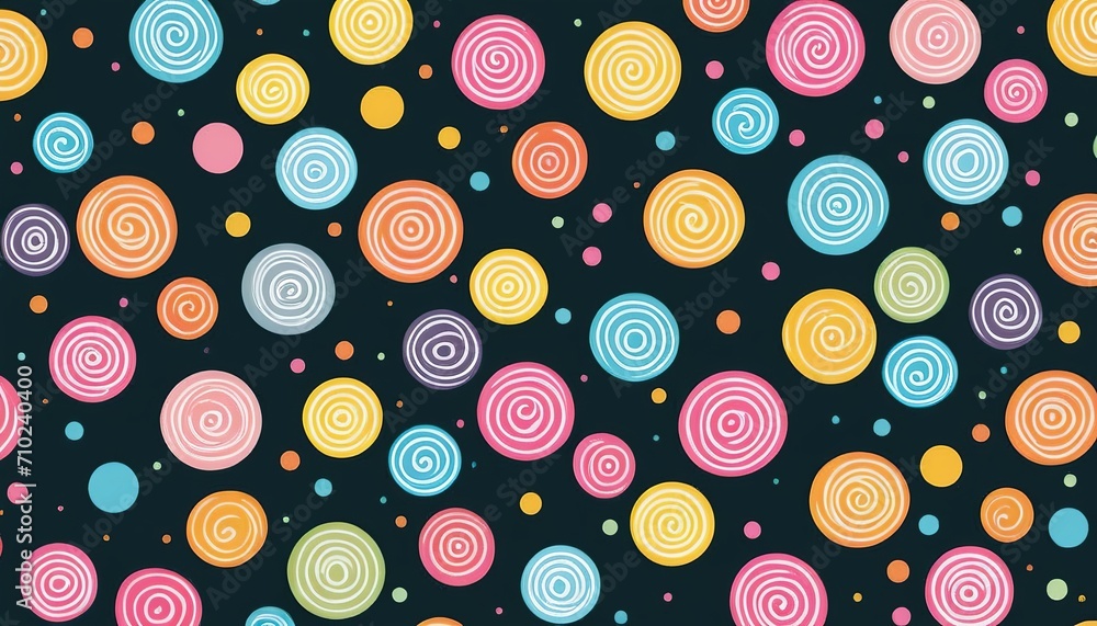 Poster sprinkle vector seamless pattern: a vibrant background design
