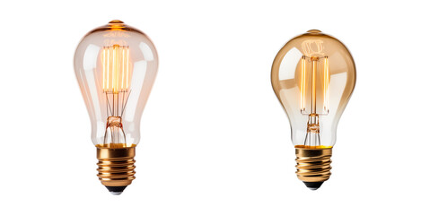 PNG Set of bulb isolated on transparent background