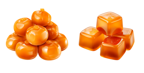 PNG Set of candy isolated on transparent background