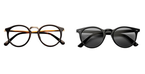 Fototapeta premium PNG Set of Sunglasses isolated on transparent background