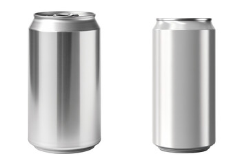 PNG Set of iron beverage can isolated on transparent background