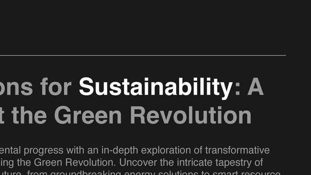Term 'Sustainability' highlighted on FAKE headlines news publications. Titles on black background. Can be used for editorial AND non editorial content as everything is 100% fake
