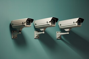 Multiple angles are covered by four outdoor security cameras